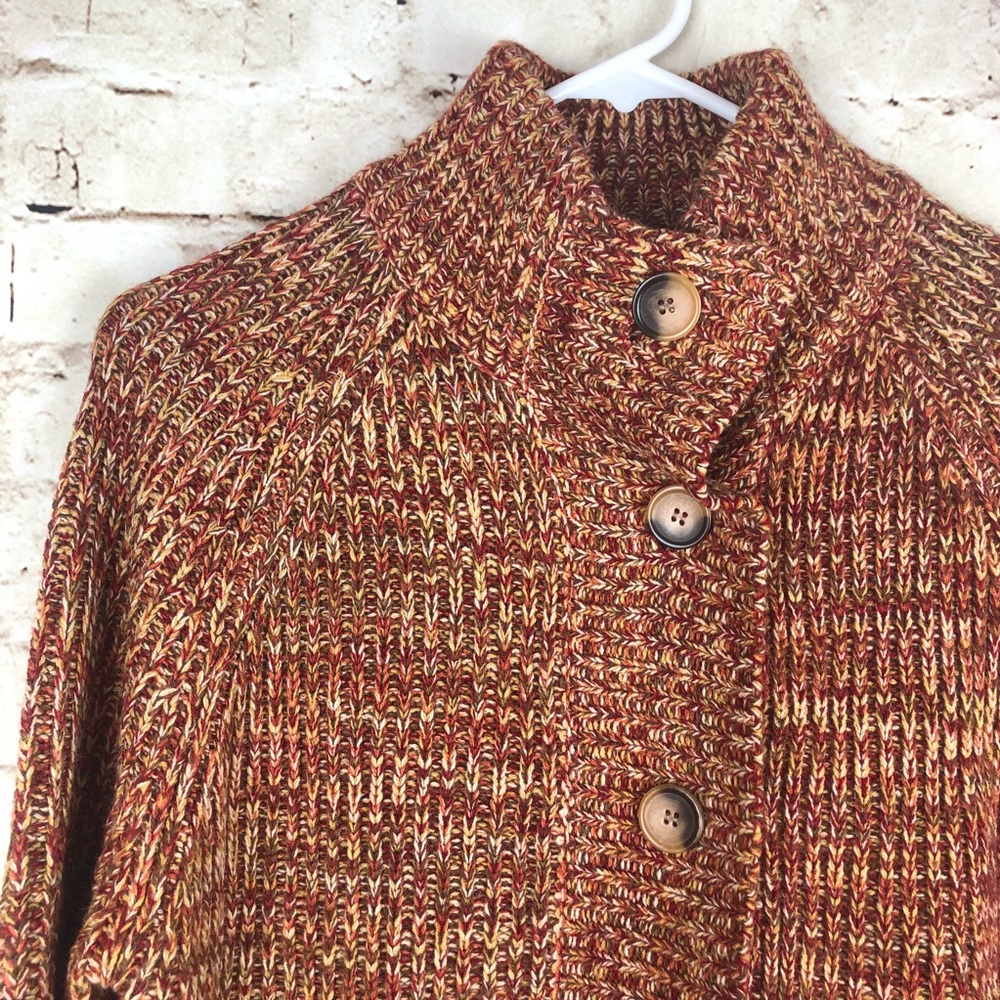 *Tiara* High Neck Fall Cardigan Sweater XL